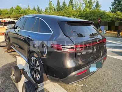 Photo 1 of 27: 2021 Mercedes-Benz EQC400 4Matic, VIN W1K8P9ABXMF031235 — Korean insurance auction