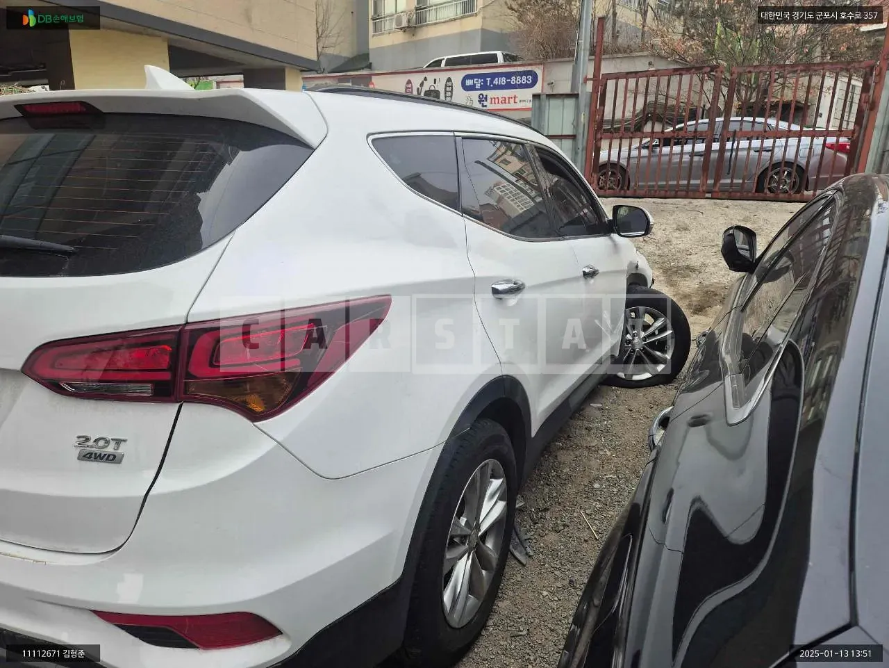 Photo 2 of 28: 2018 Hyundai Santa Fe, VIN KMHSW81ADJU866109 — Korean insurance auction