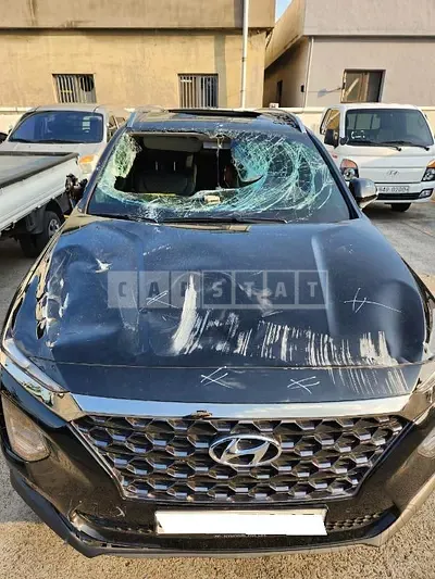 Photo 1 of 26: 2019 Hyundai Santa Fe, VIN KMHS281BBLU262622 — Korean insurance auction