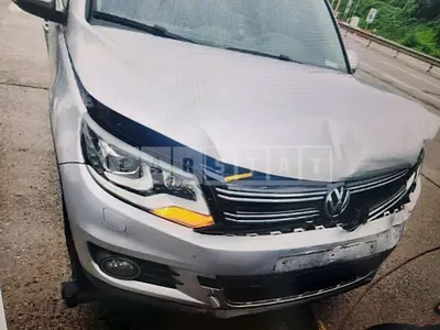 Photo 1 of 9: 2015 Volkswagen Tiguan 2.0 TDI Blue Motion, VIN WVGZZZ5NZFW570171 — Korean insurance auction
