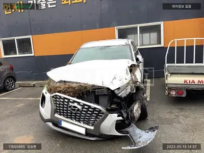 Photo 1 of 17: 2022 Hyundai Palisade, VIN KMHR281ABNU470814 — Korean insurance auction