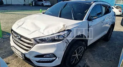 Photo 1 of 12: 2016 Hyundai Tucson, VIN KMHJ3815GGU115378 — Korean insurance auction