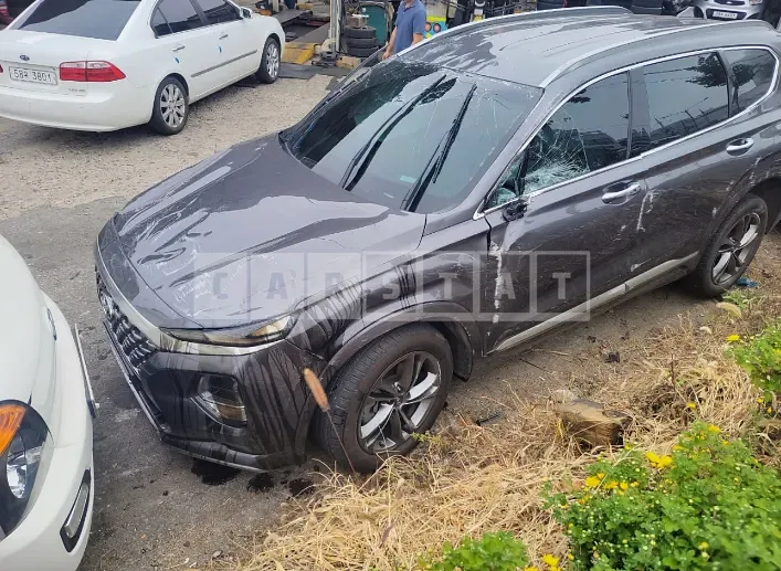 Photo 2 of 22: 2019 Hyundai Santa Fe, VIN KMHS581BBKU081435 — Korean insurance auction