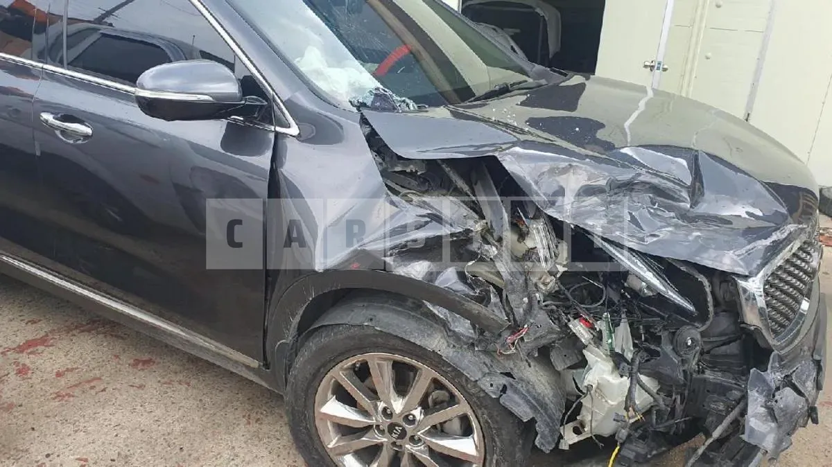 Photo 2 of 11: 2015 Kia Sorento 2.2 (4WD), VIN KNAPK81BDGA152616 — Korean insurance auction