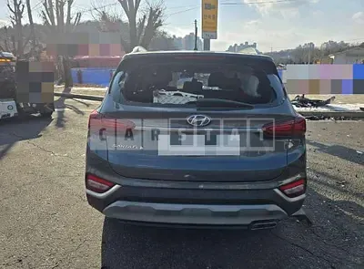 Photo 1 of 14: 2019 Hyundai Santa Fe TM Gasoline, VIN KMHS2B1ABLU265538 — Korean insurance auction