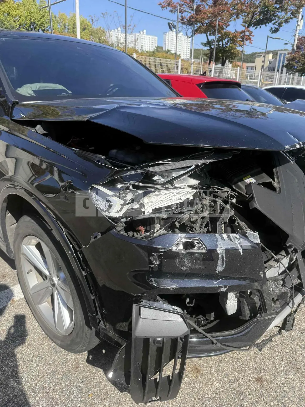 Photo 2 of 12: 2021 Audi Q7 45 TDI quattro, VIN WAUZZZ4M1MD037276 — Korean insurance auction
