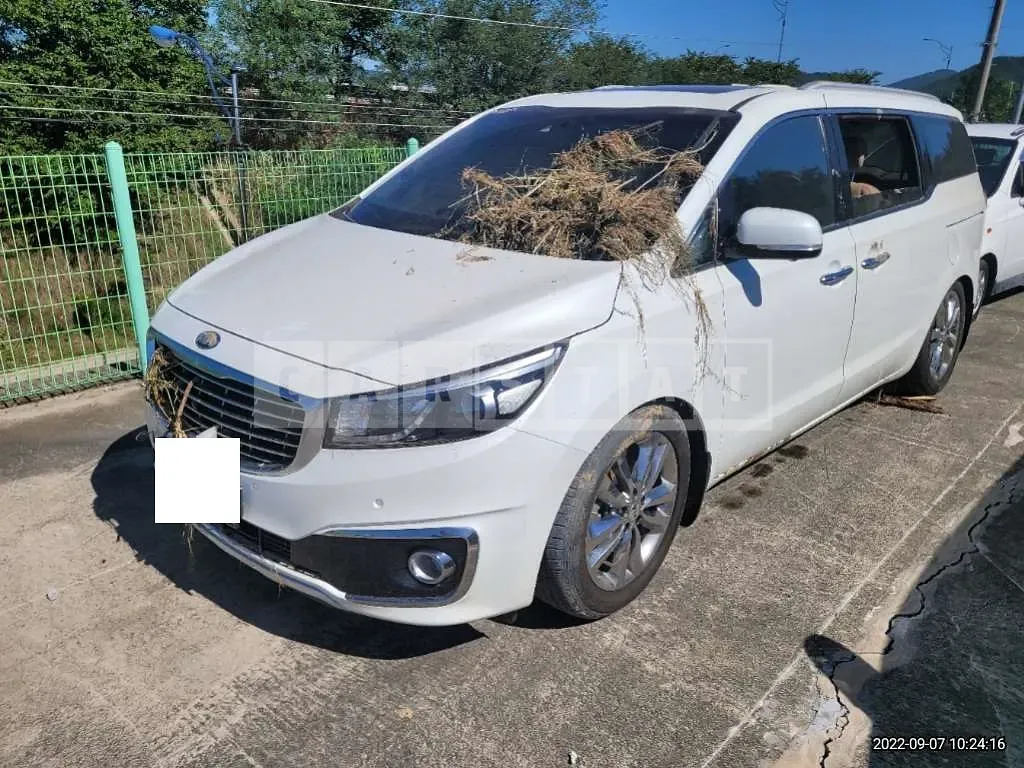 Photo 2 of 8: 2018 Kia Carnival, VIN KNAMD81ABJS351892 — Korean insurance auction