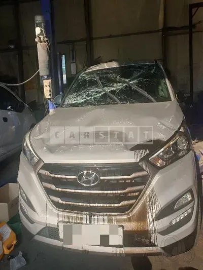 Photo 1 of 15: 2015 Hyundai Tucson TL, VIN KMHJ381ABGU001294 — Korean insurance auction