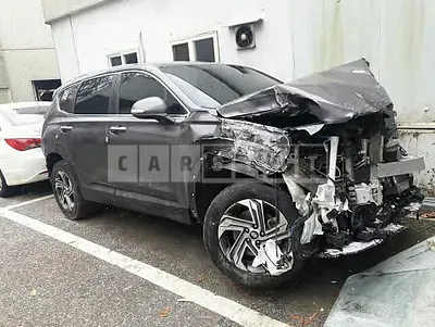 Photo 1 of 25: 2021 Hyundai Santa Fe, VIN KMHS281HGMU332713 — Korean insurance auction