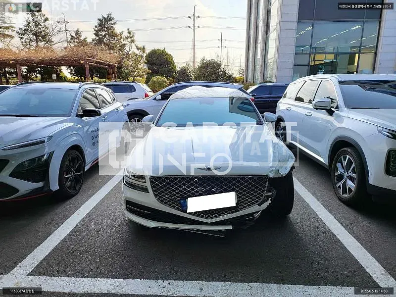 Photo 2 of 14: 2021 Genesis G80, VIN KMTGA41BDMU055101 — Korean insurance auction