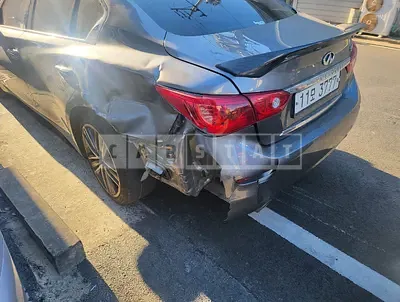 Photo 1 of 9: 2015 Infiniti Q50 2.2d, VIN JNKDV71E5FM531555 — Korean insurance auction