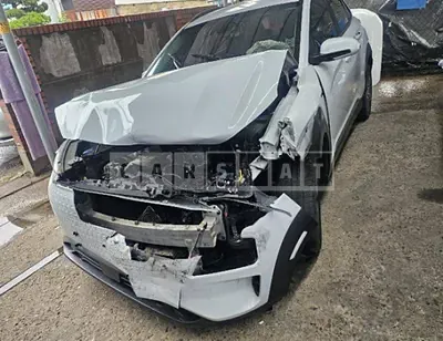 Photo 1 of 26: 2020 Hyundai Kona Electric, VIN KMHK281GFLU108007 — Korean insurance auction