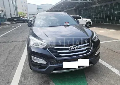 Photo 1 of 6: 2015 Hyundai Santa Fe, VIN KMHSW81UBFU386871 — Korean insurance auction