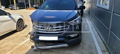 Photo 1 of 23: 2016 Hyundai Santa Fe, VIN KMHSW81UBGU634309 — Korean insurance auction