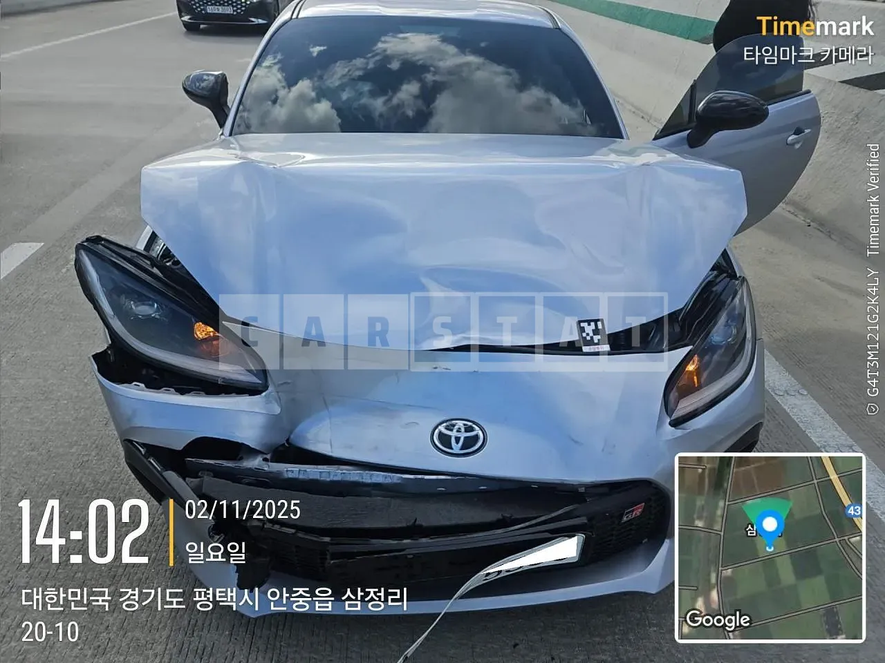 Photo 2 of 16: 2025 Toyota GR86, VIN JF1ZNBE11S9752672 — Korean insurance auction