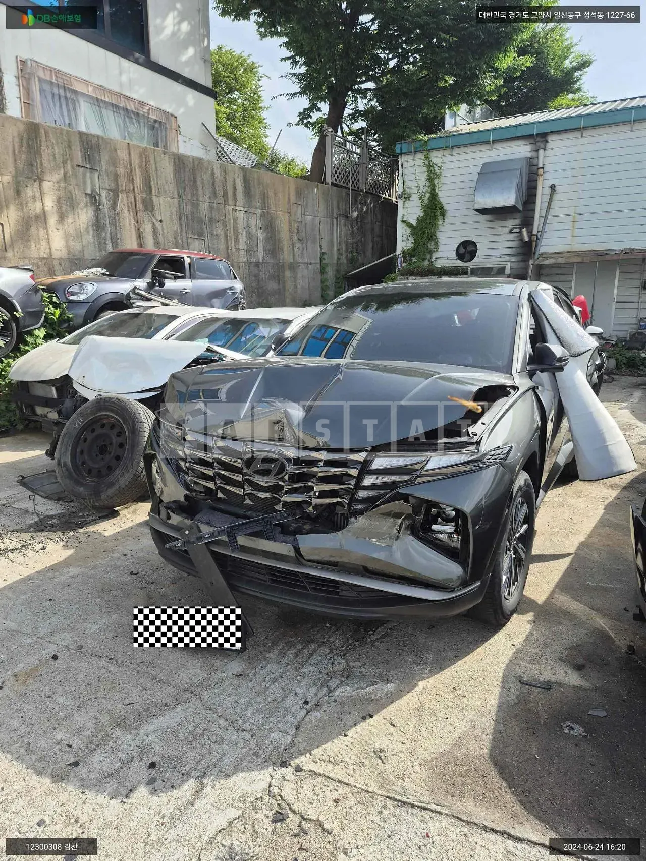 Photo 2 of 20: 2021 Hyundai Tucson Hybrid, VIN KMHJB811BMU006649 — Korean insurance auction