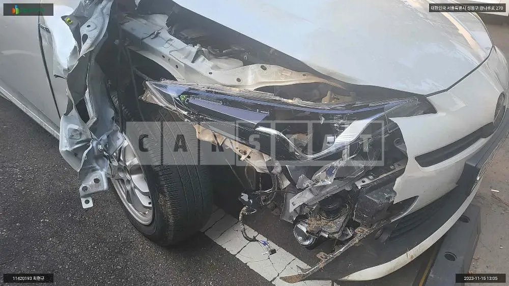 Photo 2 of 7: 2021 Toyota Prius, VIN JTDKAMFU7M3147539 — Korean insurance auction