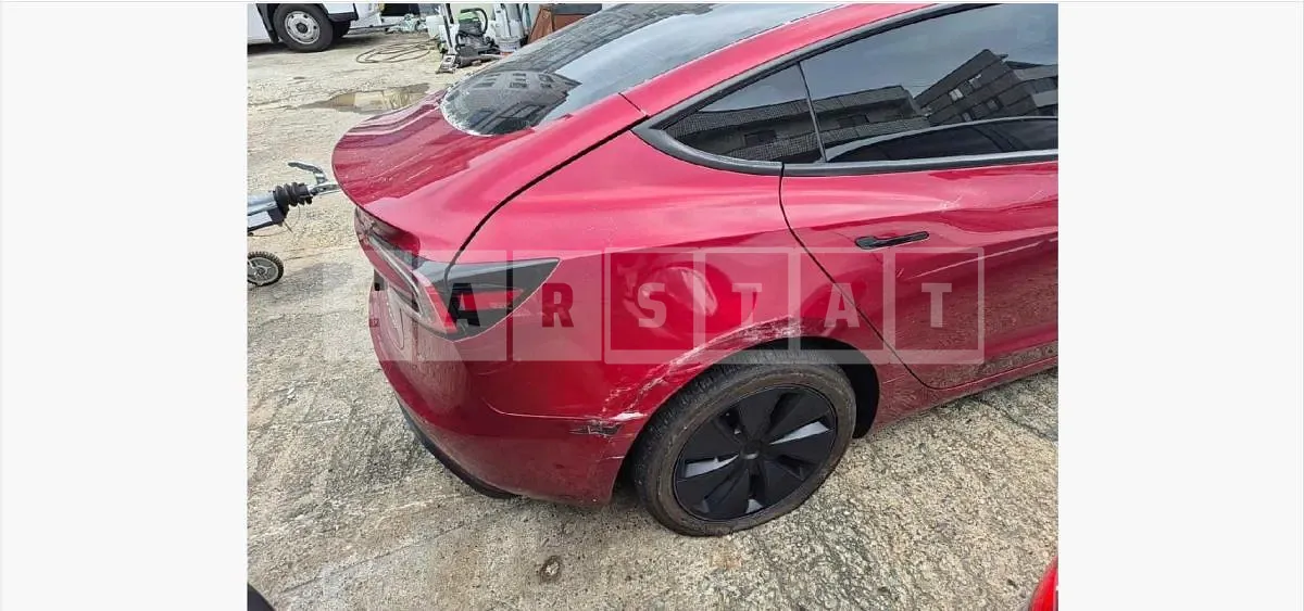 Photo 2 of 27: 2025 Tesla Model 3 Long Range, VIN LRW3E7EK1SC507599 — Korean insurance auction