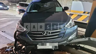 Photo 1 of 9: 2015 Hyundai Santa Fe 2.0, VIN KMHSW81UBFU479839 — Korean insurance auction