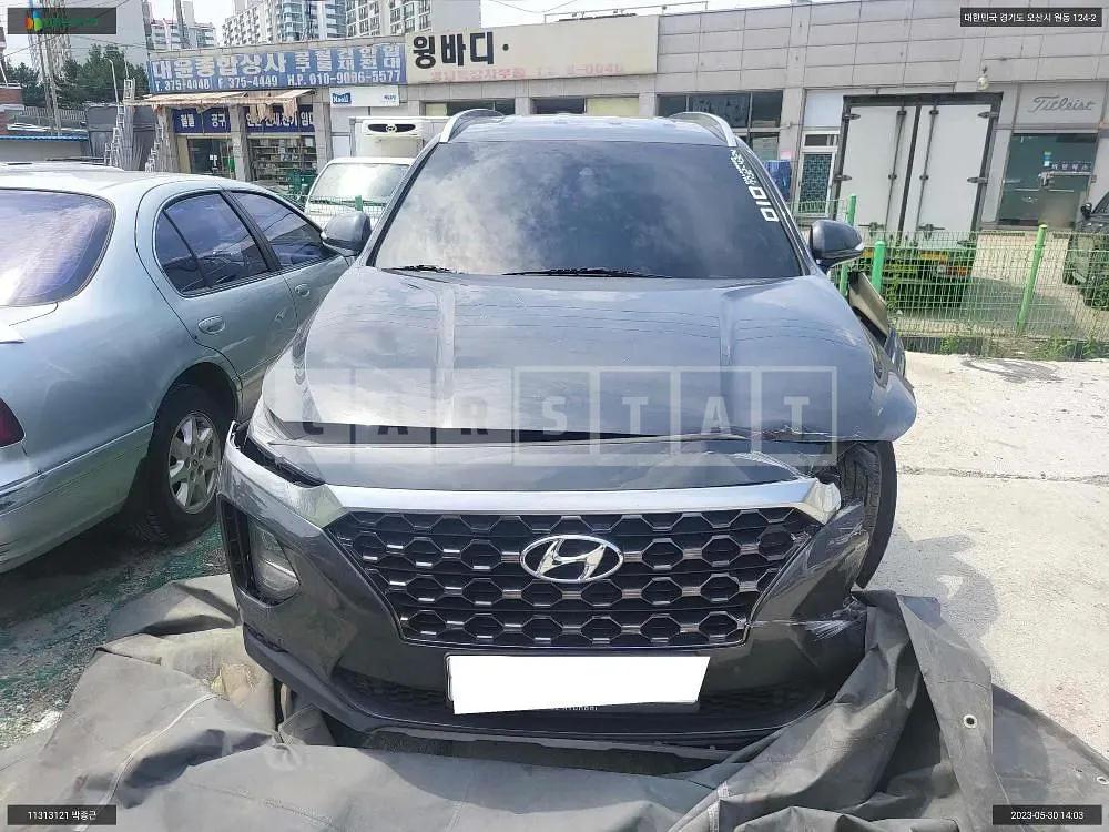Photo 2 of 23: 2020 Hyundai Santa Fe, VIN KMHS381CBLU305091 — Korean insurance auction
