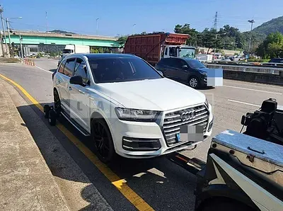 Photo 1 of 5: 2019 Audi Q7 45 TFSI quattro, VIN WAUZZZ4M1KD041969 — Korean insurance auction