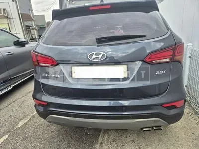 Photo 1 of 8: 2018 Hyundai Santa Fe, VIN KMHSW81ABJU859567 — Korean insurance auction
