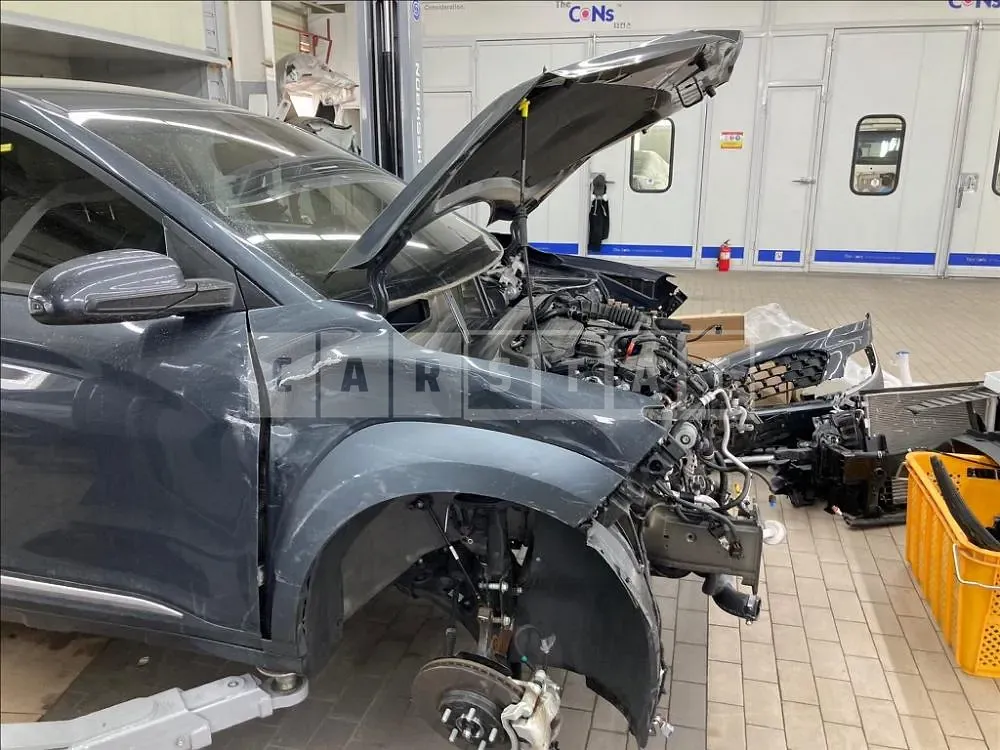 Photo 2 of 27: 2022 Hyundai Kona, VIN KMHK3813GPU924442 — Korean insurance auction