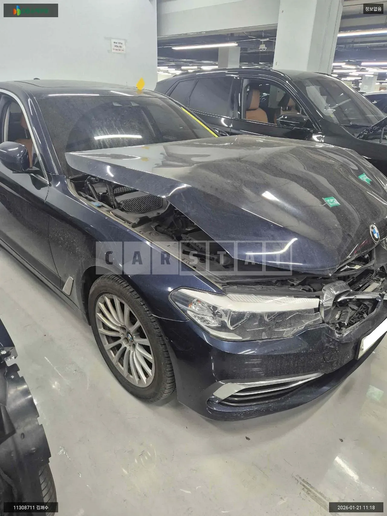 Photo 2 of 8: 2019 BMW 520i Luxury, VIN WBAJK9105LBR78601 — Korean insurance auction