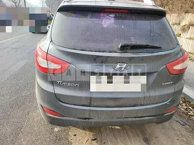 Photo 1 of 6: 2015 Hyundai Tucson, VIN KMHJU81VBFU091513 — Korean insurance auction
