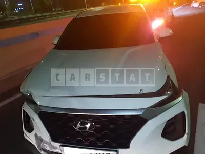 Photo 1 of 25: 2018 Hyundai Santa Fe, VIN KMHS281ABKU025354 — Korean insurance auction