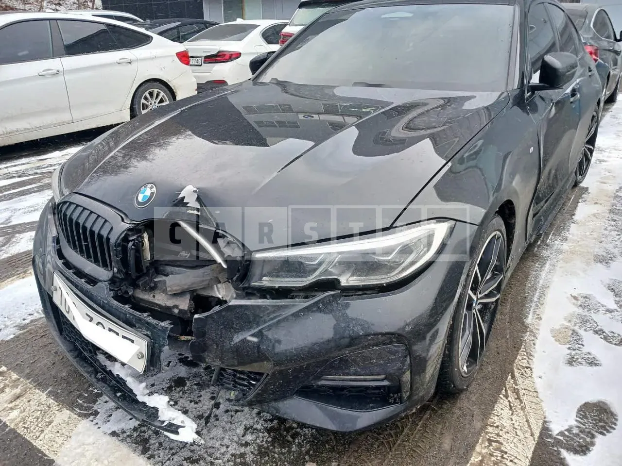 Photo 2 of 22: 2019 BMW 330i M Sport Package, VIN WBA5R310XKAE82257 — Korean insurance auction