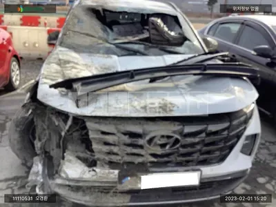 Photo 1 of 12: 2022 Hyundai Tucson, VIN KMHJE81BGNU138057 — Korean insurance auction