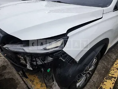 Photo 1 of 30: 2019 Hyundai Santa Fe, VIN KMHS281BBKU006337 — Korean insurance auction