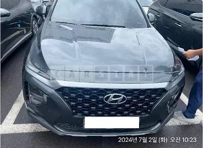 Photo 1 of 34: 2019 Hyundai Santa Fe, VIN KMHS281BBKU081408 — Korean insurance auction