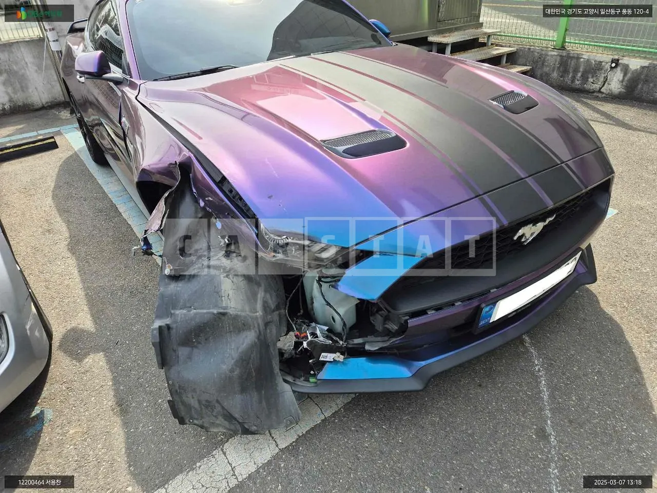 Photo 2 of 25: 2021 Ford Mustang 2.3 Coupe, VIN 1FA6P8TH8M5131715 — Korean insurance auction