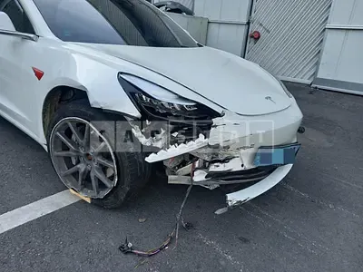 Photo 1 of 13: 2019 Tesla Model 3 Long Range, VIN 5YJ3E1EB7LF585194 — Korean insurance auction