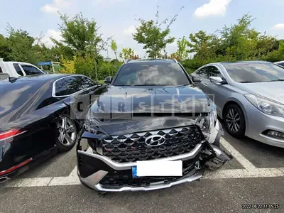 Photo 1 of 12: 2021 Hyundai Santa Fe, VIN KMHS581HHMU321430 — Korean insurance auction