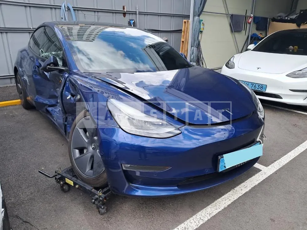 Photo 2 of 18: 2021 Tesla Model 3, VIN 5YJ3E1EBXMF890545 — Korean insurance auction