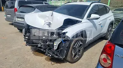 Photo 1 of 39: 2023 Hyundai Tucson, VIN KMHJE81BGPU222157 — Korean insurance auction