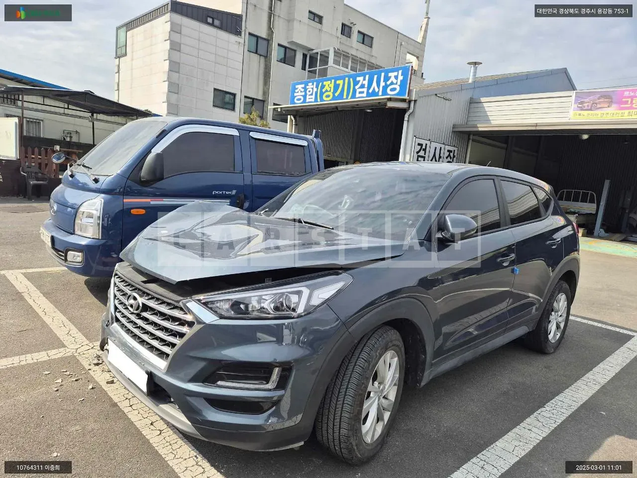 Photo 2 of 10: 2020 Hyundai Tucson, VIN KMHJ2817GLU328538 — Korean insurance auction
