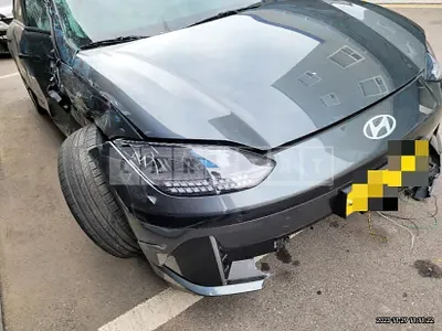 Photo 1 of 15: 2022 Hyundai IONIQ 6 Long Range, VIN KMHM241AFPA007906 — Korean insurance auction