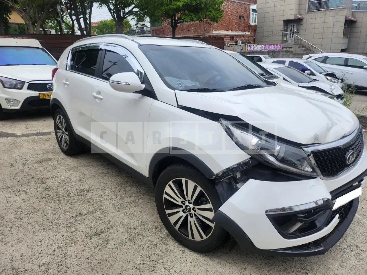 Photo 2 of 9: 2015 Kia Sportage, VIN KNAPC813BGK819420 — Korean insurance auction