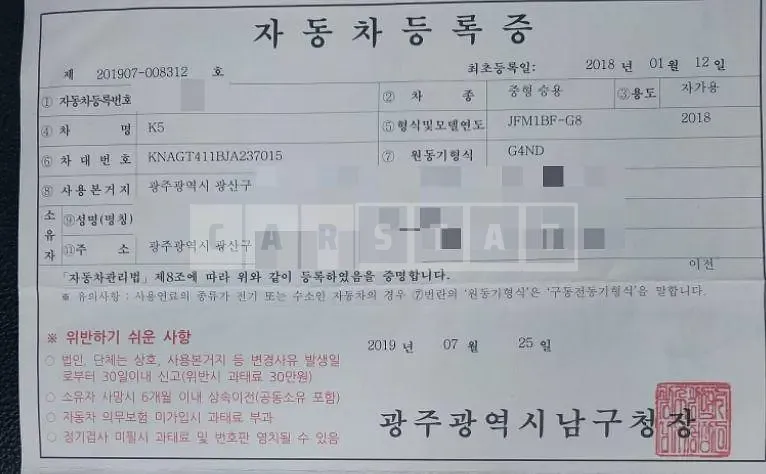 Photo 2 of 26: 2018 Kia K5 2.0, VIN KNAGT411BJA237015 — Korean insurance auction