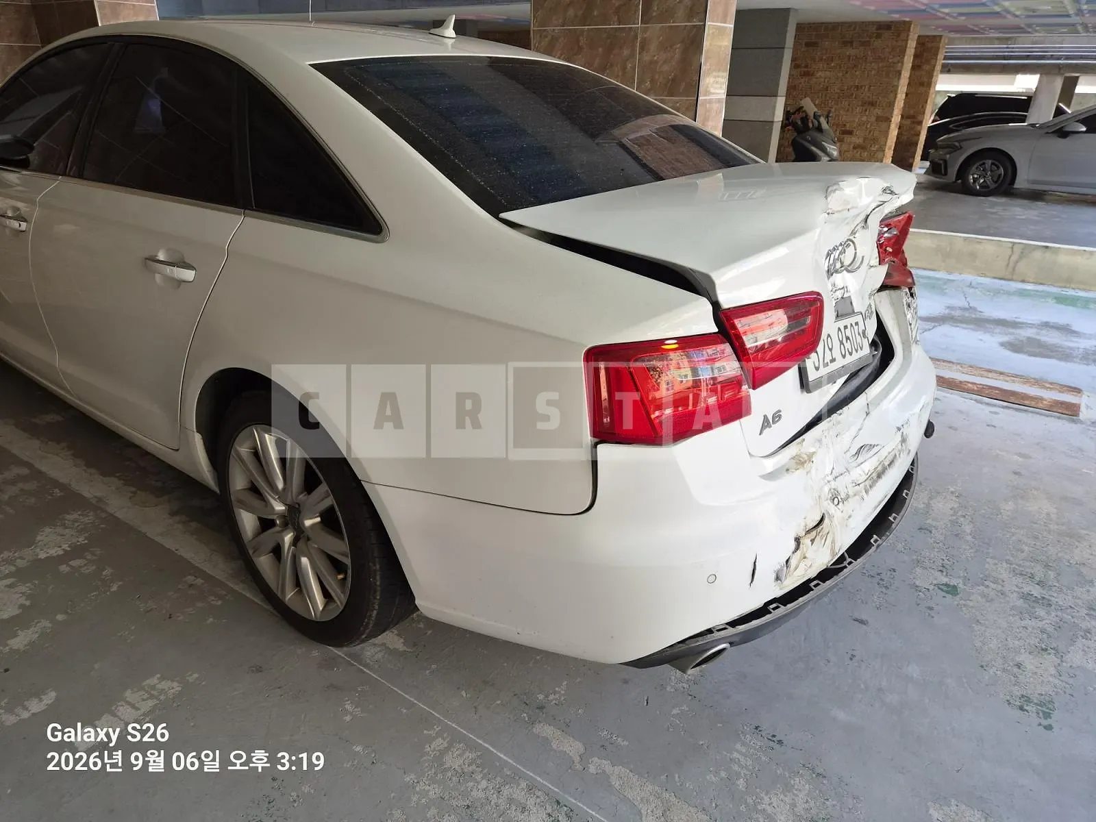 Photo 2 of 3: 2015 Audi A6 45 TDI quattro, VIN WAUZZZ4GXFN043598 — Korean insurance auction