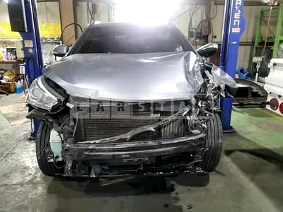 Photo 1 of 26: 2017 Hyundai Santa Fe, VIN KMHSW81UDHU751920 — Korean insurance auction
