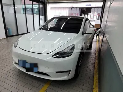 Photo 1 of 33: 2022 Tesla Model Y Long Range, VIN 7SAYGDEE6NF496752 — Korean insurance auction