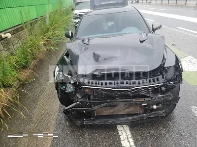 Photo 1 of 9: 2018 Kia Stinger, VIN KNAE351ADKS044139 — Korean insurance auction