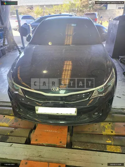 Photo 1 of 22: 2015 Kia K5 Hybrid, VIN KNAGW41CBGA001387 — Korean insurance auction