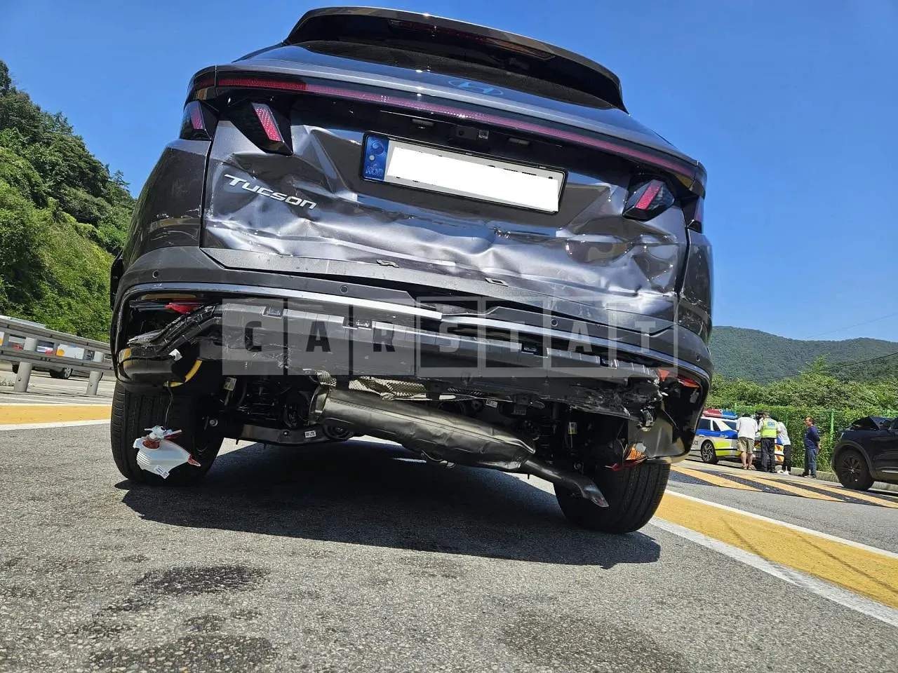 Photo 2 of 6: 2024 Hyundai Tucson, VIN KMHJE81BGRU374879 — Korean insurance auction