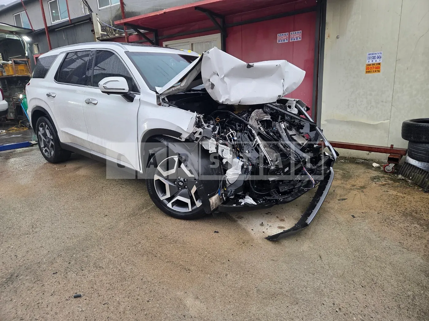 Photo 2 of 12: 2022 Hyundai Palisade 2.2 4WD, VIN KMHR381ADPU492912 — Korean insurance auction